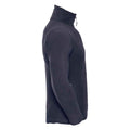 French Navy - Side - Russell Mens Zip Neck Outdoor Fleece Top