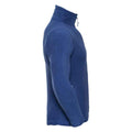Royal Blue - Side - Russell Mens Zip Neck Outdoor Fleece Top