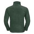 Bottle Green - Back - Russell Mens Zip Neck Outdoor Fleece Top