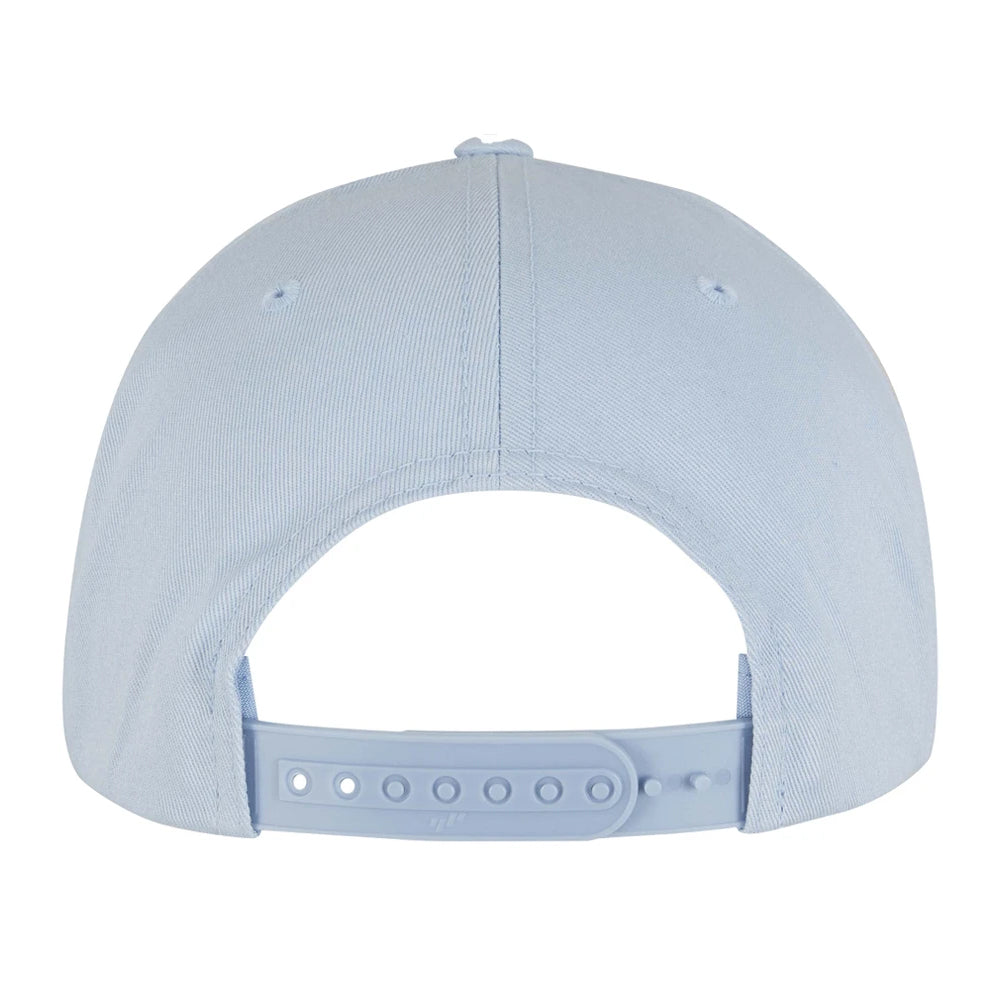 Light Blue-White - Side - Flexfit Unisex Adult Yupoong 5 Panel Snapback Baseball Cap
