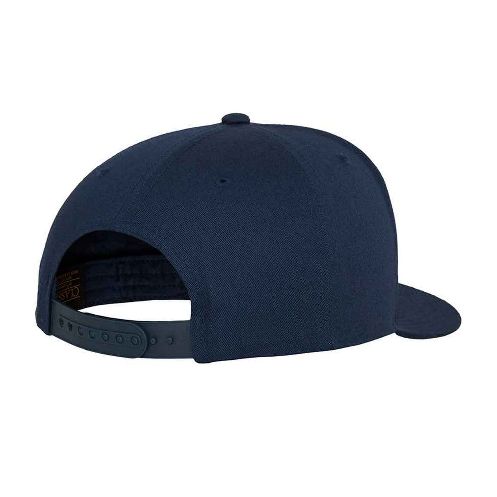 Navy - Side - Flexfit Unisex Adult Yupoong 5 Panel Snapback Baseball Cap