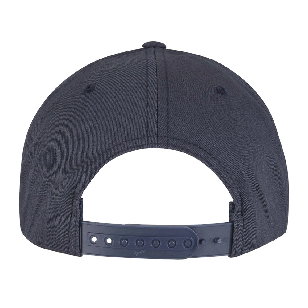 Navy-Black - Back - Flexfit Unisex Adult Yupoong 5 Panel Snapback Baseball Cap