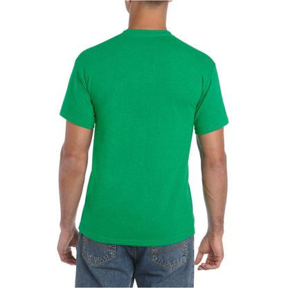 Antique Irish Green - Pack Shot - Gildan Unisex Adult Plain Cotton Heavy T-Shirt