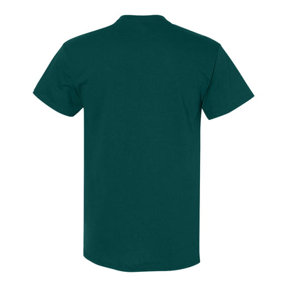 Fan Marine Green - Back - Gildan Unisex Adult Plain Cotton Heavy T-Shirt