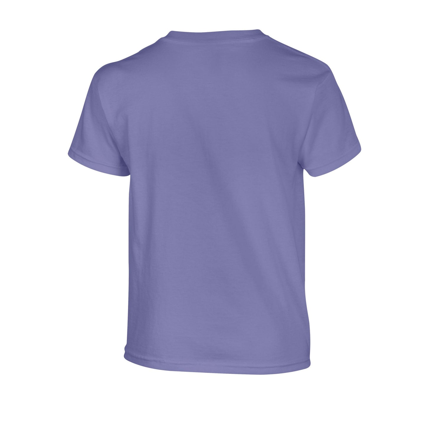 Violet - Back - Gildan Childrens-Kids Plain Cotton Heavy T-Shirt
