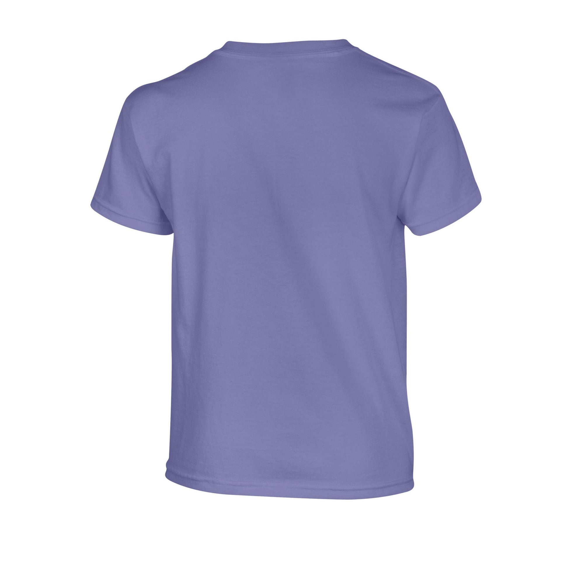 Violet - Back - Gildan Childrens-Kids Plain Cotton Heavy T-Shirt