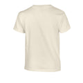 Natural - Back - Gildan Childrens-Kids Plain Cotton Heavy T-Shirt
