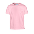 Light Pink - Front - Gildan Childrens-Kids Plain Cotton Heavy T-Shirt