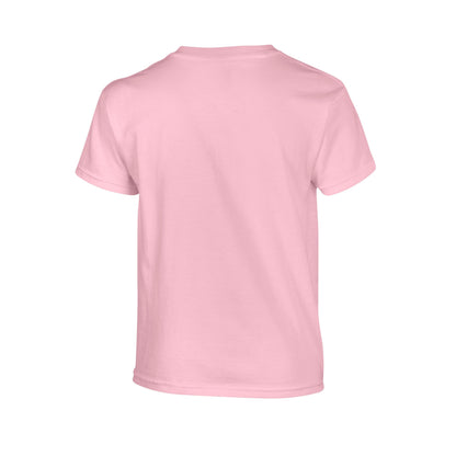 Light Pink - Back - Gildan Childrens-Kids Plain Cotton Heavy T-Shirt