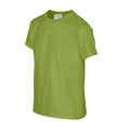 Kiwi - Side - Gildan Childrens-Kids Plain Cotton Heavy T-Shirt