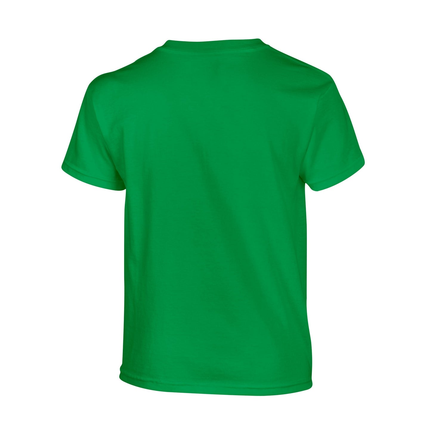 Irish Green - Back - Gildan Childrens-Kids Plain Cotton Heavy T-Shirt