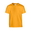 Gold - Front - Gildan Childrens-Kids Plain Cotton Heavy T-Shirt