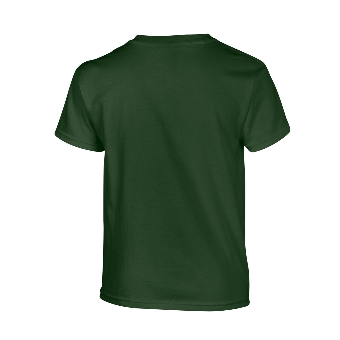Forest - Back - Gildan Childrens-Kids Plain Cotton Heavy T-Shirt