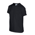 Black - Front - Gildan Childrens-Kids Plain Cotton Heavy T-Shirt