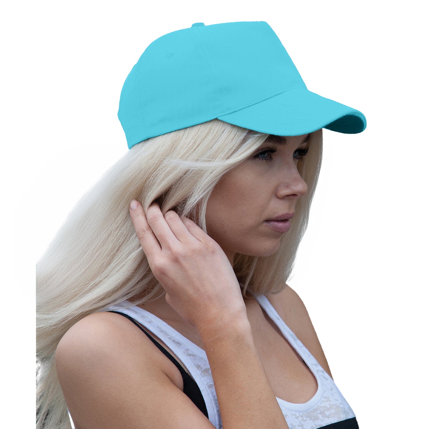Aqua - Back - Result Boston 5 Panel Baseball Cap