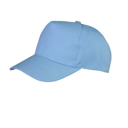 Sky Blue - Front - Result Boston 5 Panel Baseball Cap