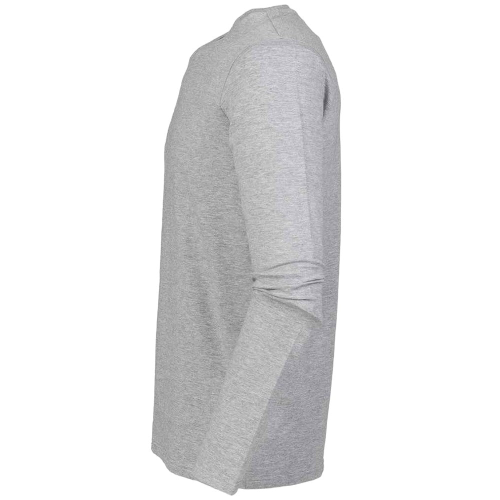 Grey - Side - SF Men Mens Feel Good Heather Stretch Long-Sleeved T-Shirt