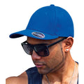 Vivid Blue - Back - Result Headwear Unisex Adult Kansas Flexible Baseball Cap