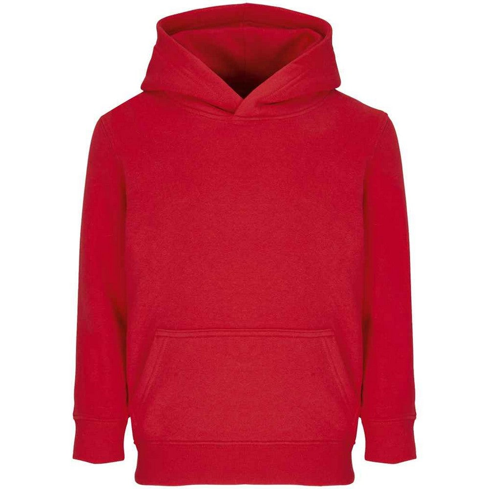 Bright Red - Front - SOLS Childrens-Kids Connor Hoodie