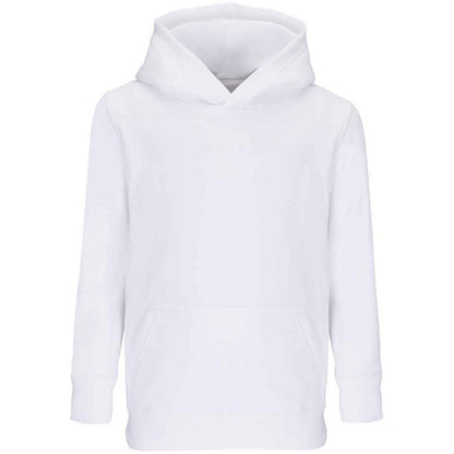 White - Front - SOLS Childrens-Kids Connor Hoodie
