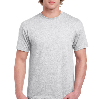 Ash - Lifestyle - Gildan Unisex Adult Plain Cotton Heavy T-Shirt