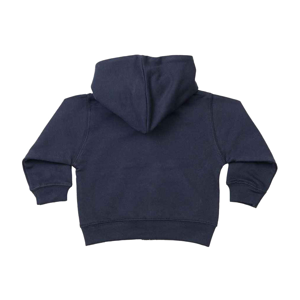 Navy - Back - Larkwood Childrens-Kids Full Zip Hoodie