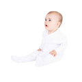 White - Side - Larkwood Baby Plain Sleepsuit