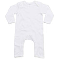 White - Front - Babybugz Baby Long-Sleeved Babygrow