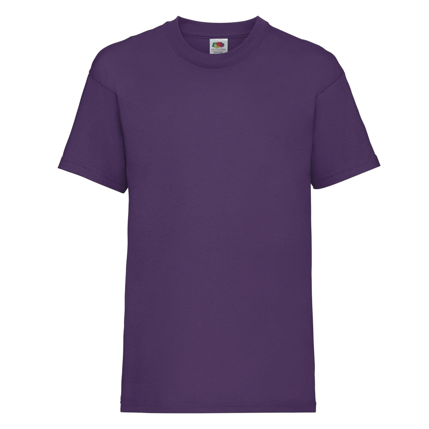 Purple - Front - Fruit Of The Loom Childrens-Kids Value T-Shirt