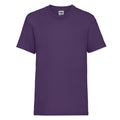 Purple - Front - Fruit of the Loom Childrens-Kids Value T-Shirt