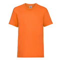 Orange - Front - Fruit of the Loom Childrens-Kids Value T-Shirt