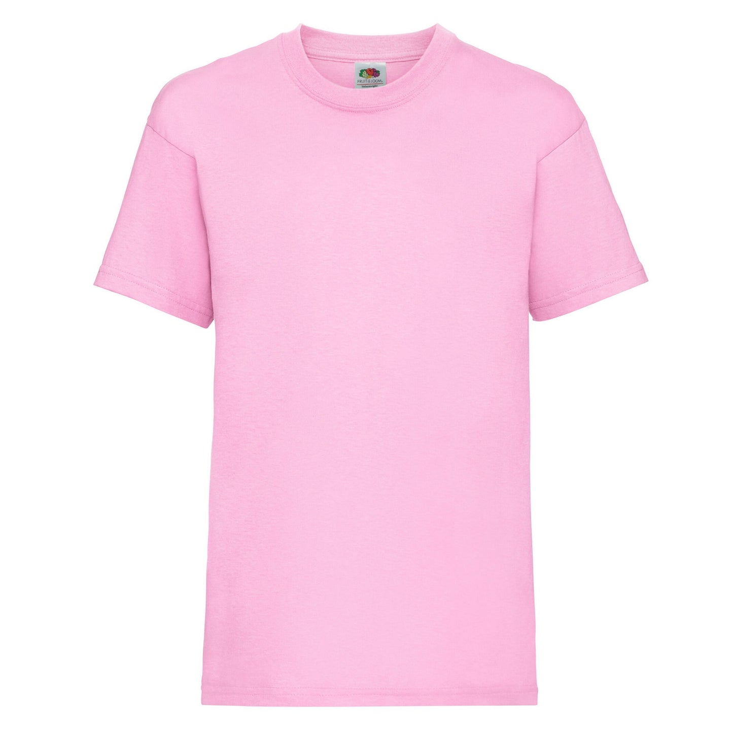 Light Pink - Front - Fruit Of The Loom Childrens-Kids Value T-Shirt