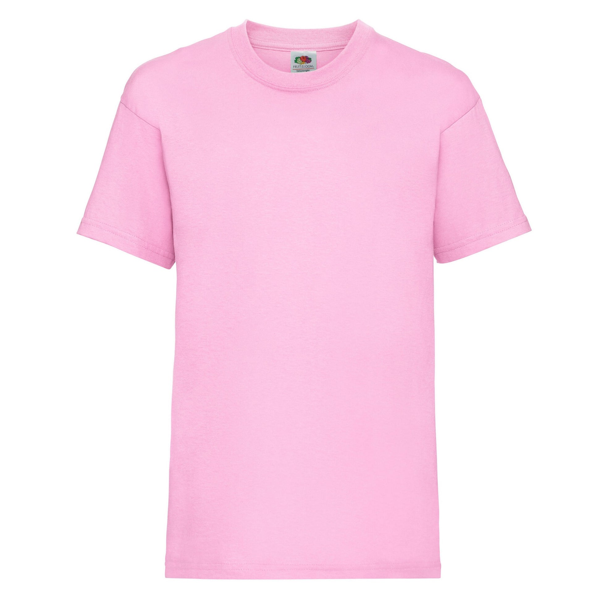 Light Pink - Front - Fruit Of The Loom Childrens-Kids Value T-Shirt