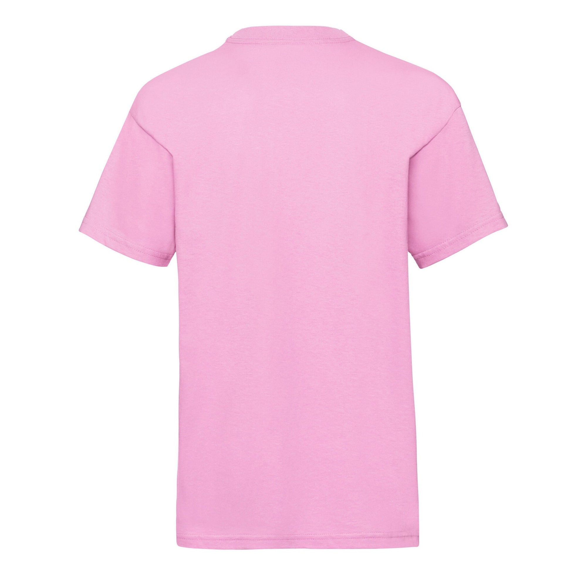 Light Pink - Back - Fruit Of The Loom Childrens-Kids Value T-Shirt