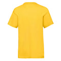 Yellow - Back - Fruit of the Loom Childrens-Kids Value T-Shirt
