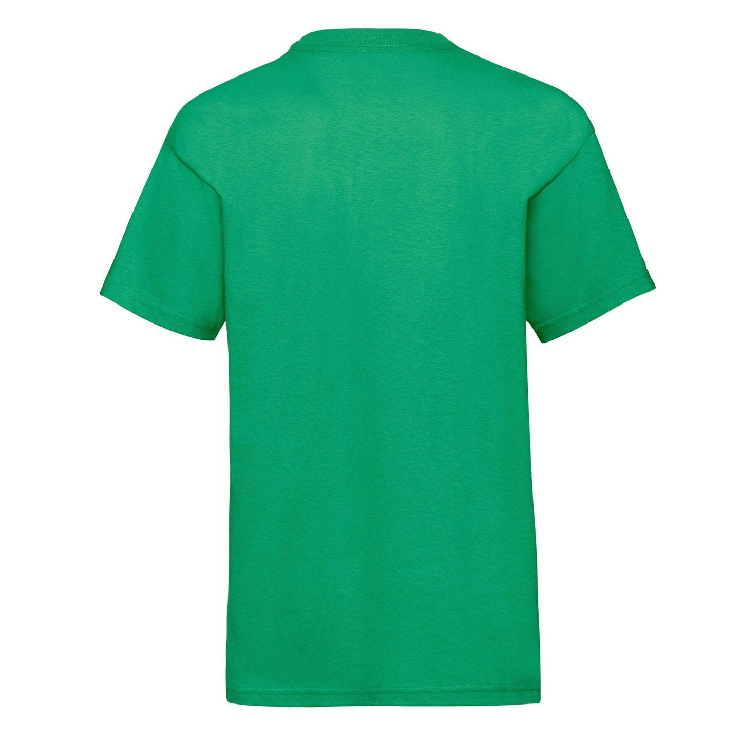 Kelly Green - Back - Fruit Of The Loom Childrens-Kids Value T-Shirt
