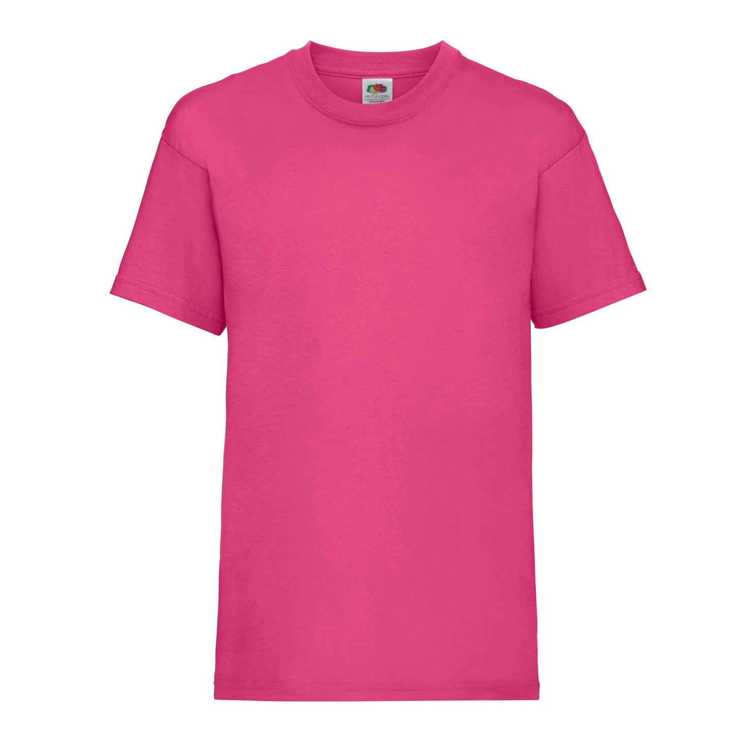 Fuchsia - Front - Fruit Of The Loom Childrens-Kids Value T-Shirt