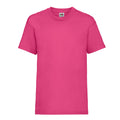 Fuchsia - Front - Fruit of the Loom Childrens-Kids Value T-Shirt