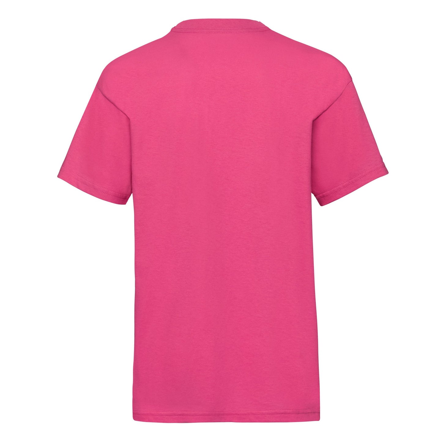 Fuchsia - Back - Fruit Of The Loom Childrens-Kids Value T-Shirt