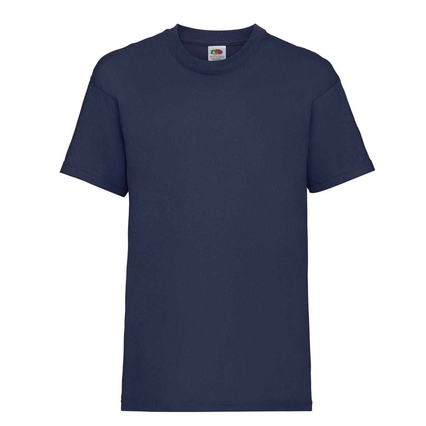 Deep Navy - Front - Fruit Of The Loom Childrens-Kids Value T-Shirt