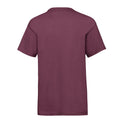 Burgundy - Back - Fruit of the Loom Childrens-Kids Value T-Shirt