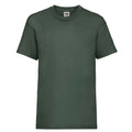 Bottle Green - Front - Fruit of the Loom Childrens-Kids Value T-Shirt