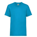 Azure - Front - Fruit of the Loom Childrens-Kids Value T-Shirt