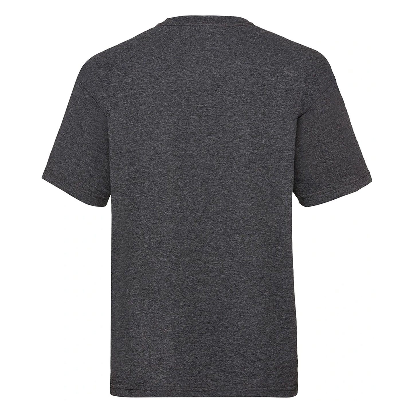 Dark Heather - Back - Fruit Of The Loom Childrens-Kids Value T-Shirt