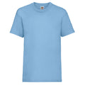 Sky - Front - Fruit of the Loom Childrens-Kids Value T-Shirt