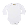 White - Front - Larkwood Baby Long-Sleeved Bodysuit