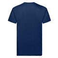 Navy - Back - Fruit of the Loom Unisex Adult Super Premium Plain T-Shirt
