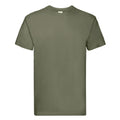 Classic Olive - Front - Fruit of the Loom Unisex Adult Super Premium Plain T-Shirt