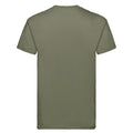 Classic Olive - Back - Fruit of the Loom Unisex Adult Super Premium Plain T-Shirt