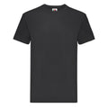 Black - Front - Fruit of the Loom Unisex Adult Super Premium Plain T-Shirt